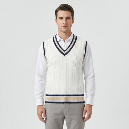 Casual Collegiate Style Vest - Sami