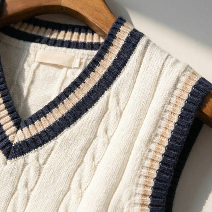 Casual Collegiate Style Vest - Sami