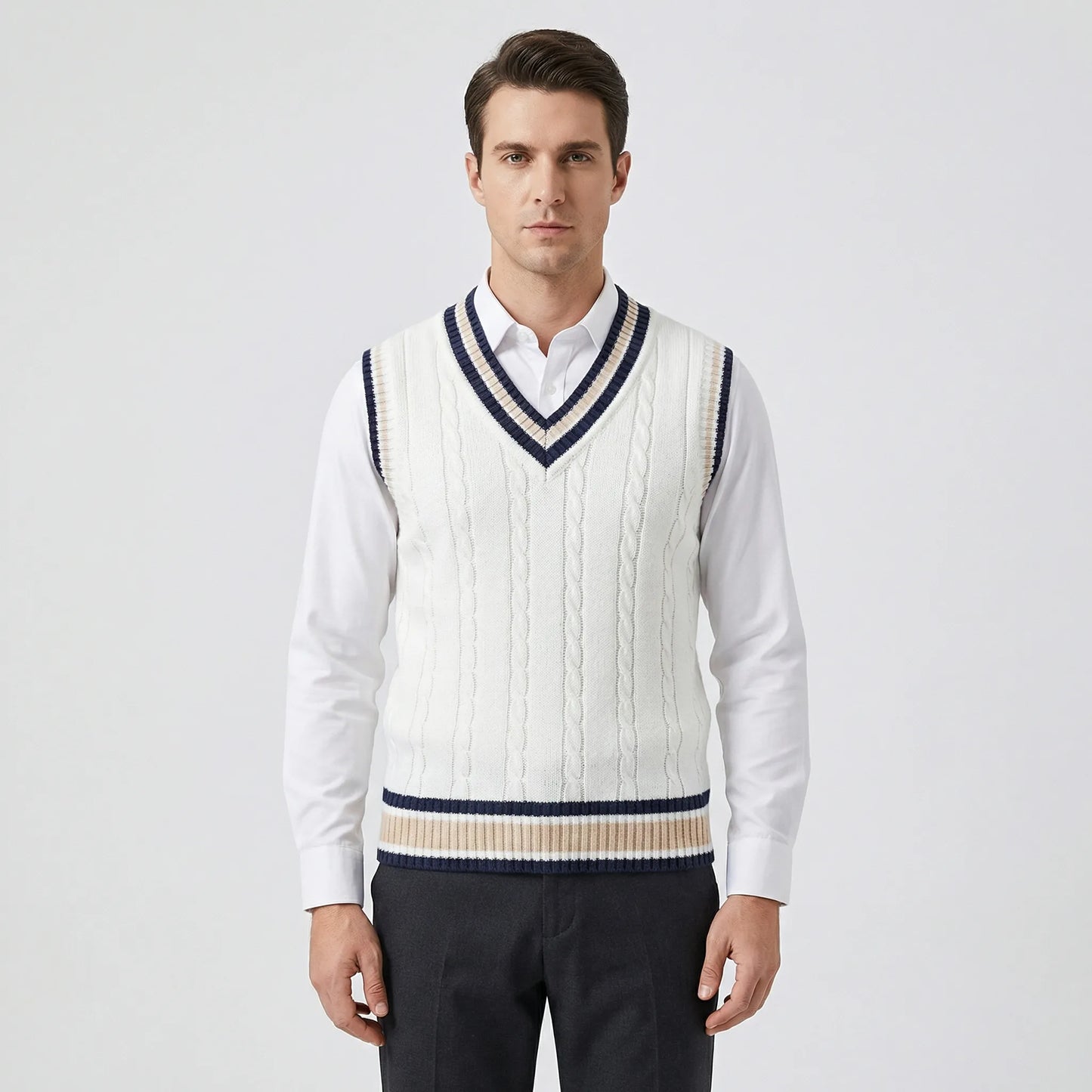 Casual Collegiate Style Vest - Sami