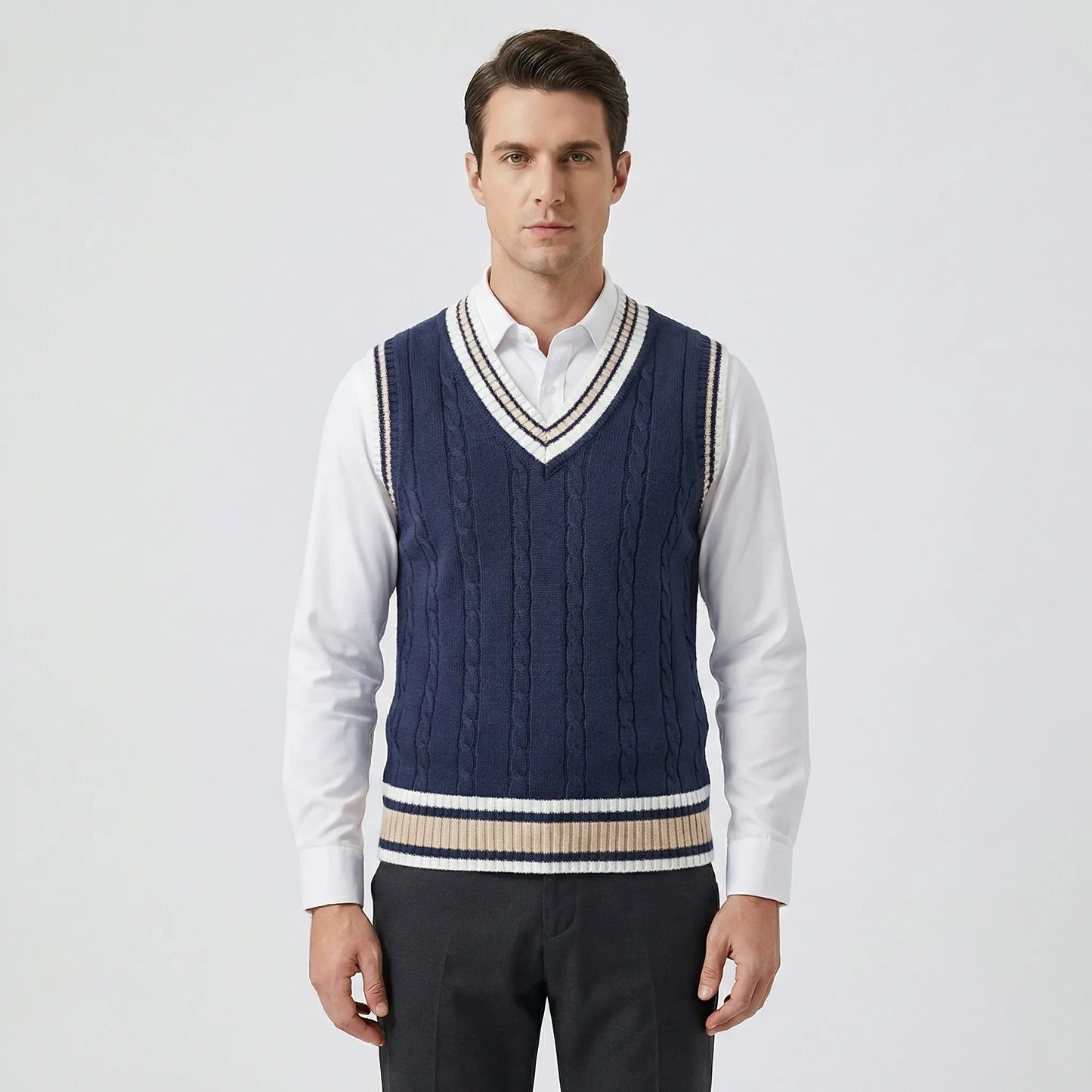 Casual Collegiate Style Vest - Sami