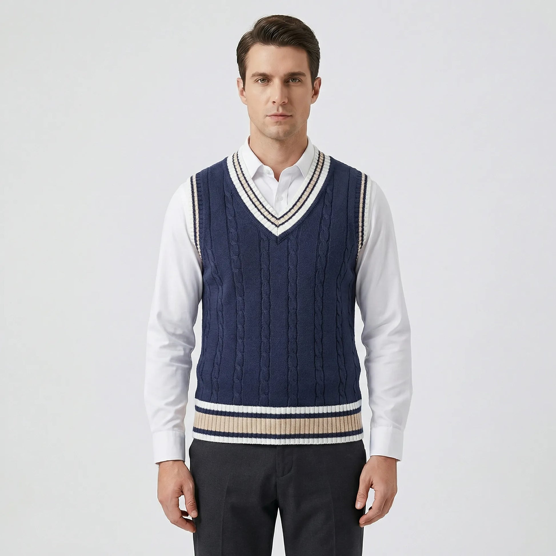 Casual Collegiate Style Vest - Sami