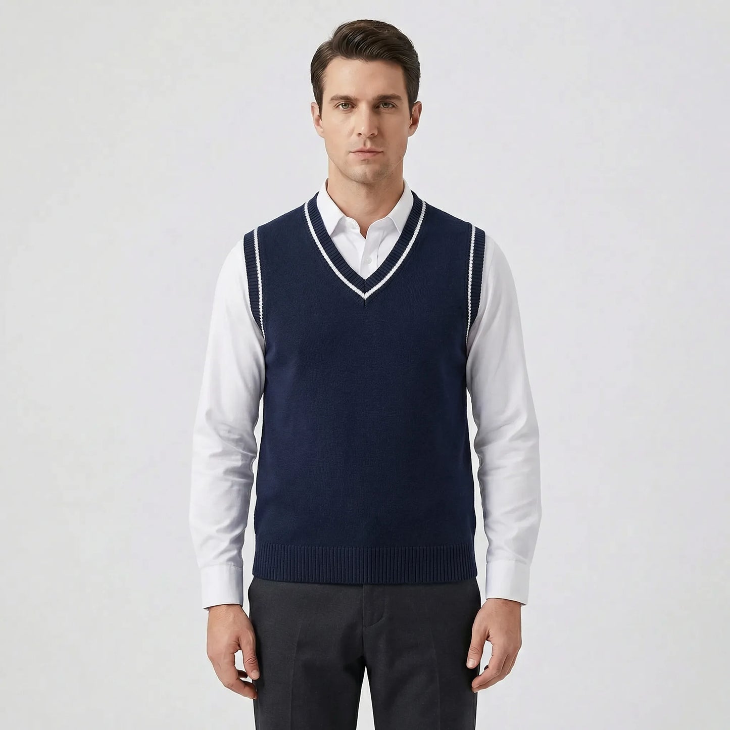 Casual Collegiate Style Vest - Sami