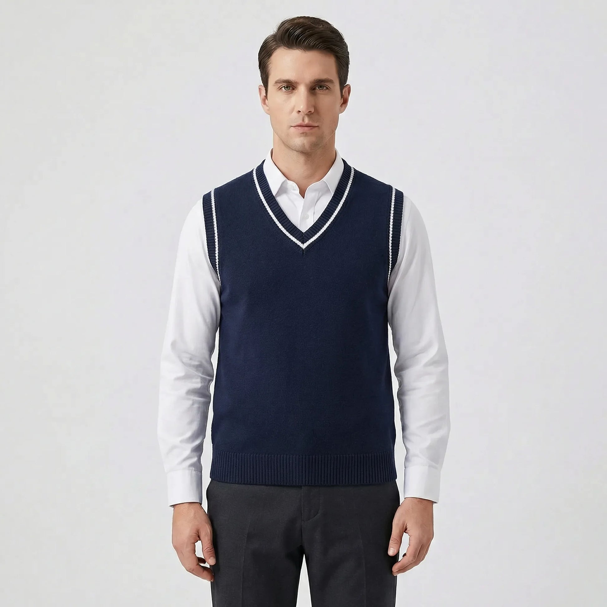 Casual Collegiate Style Vest - Sami