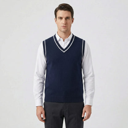 Casual Collegiate Style Vest - Sami
