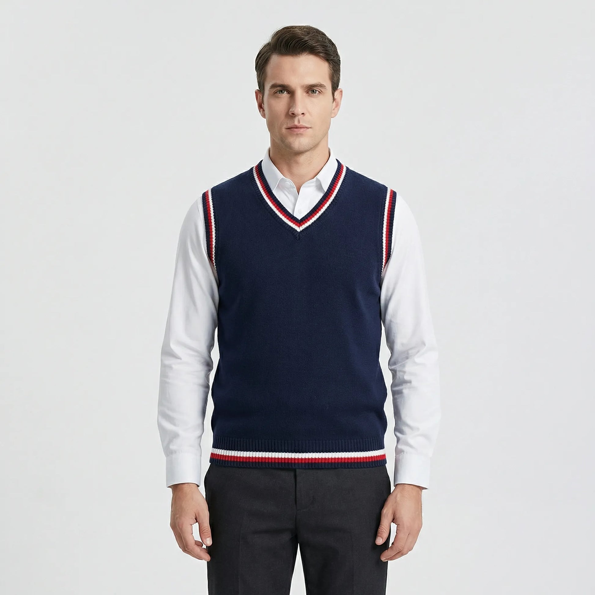 Casual Collegiate Style Vest - Sami