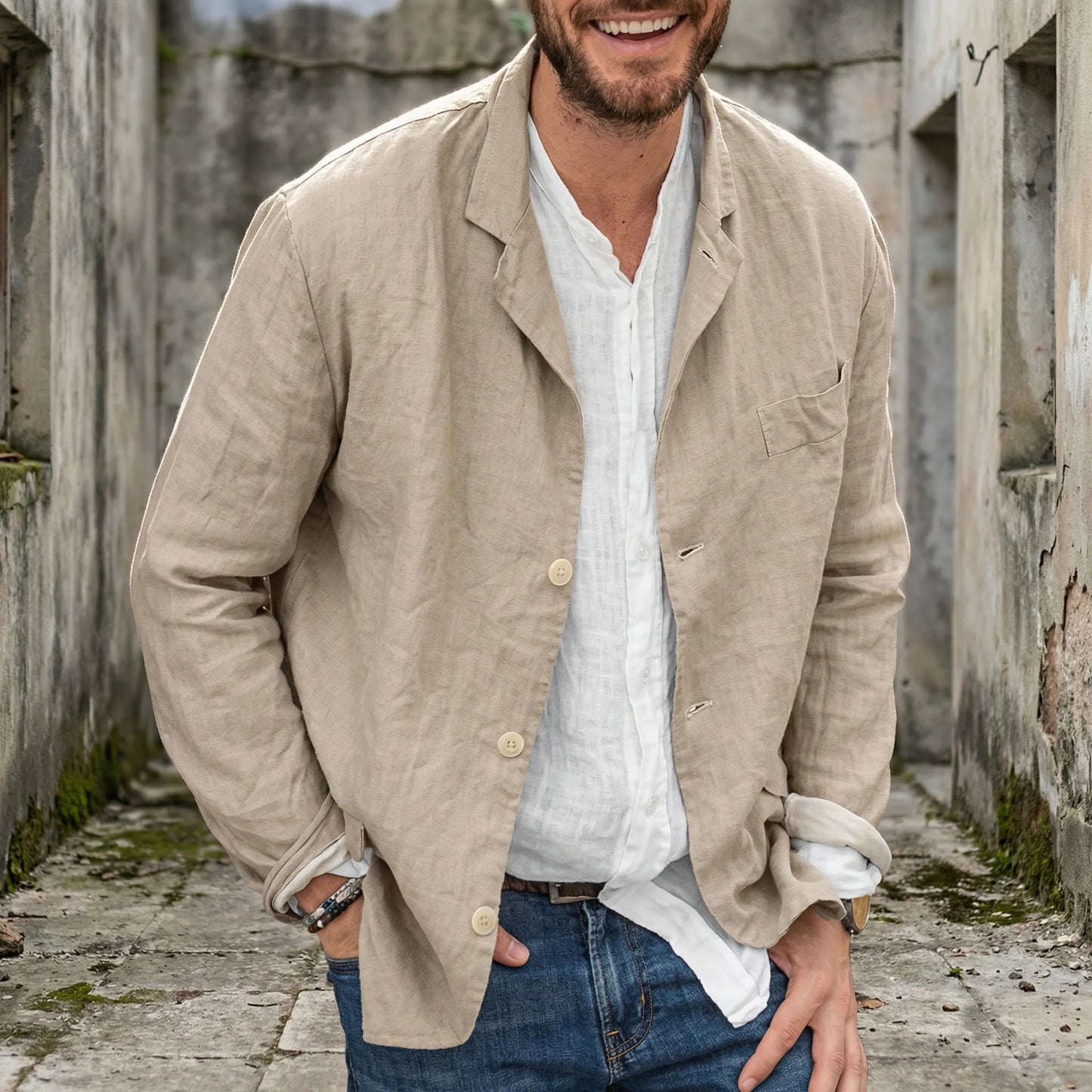 Casual Dress Jacket Mens - Henrick