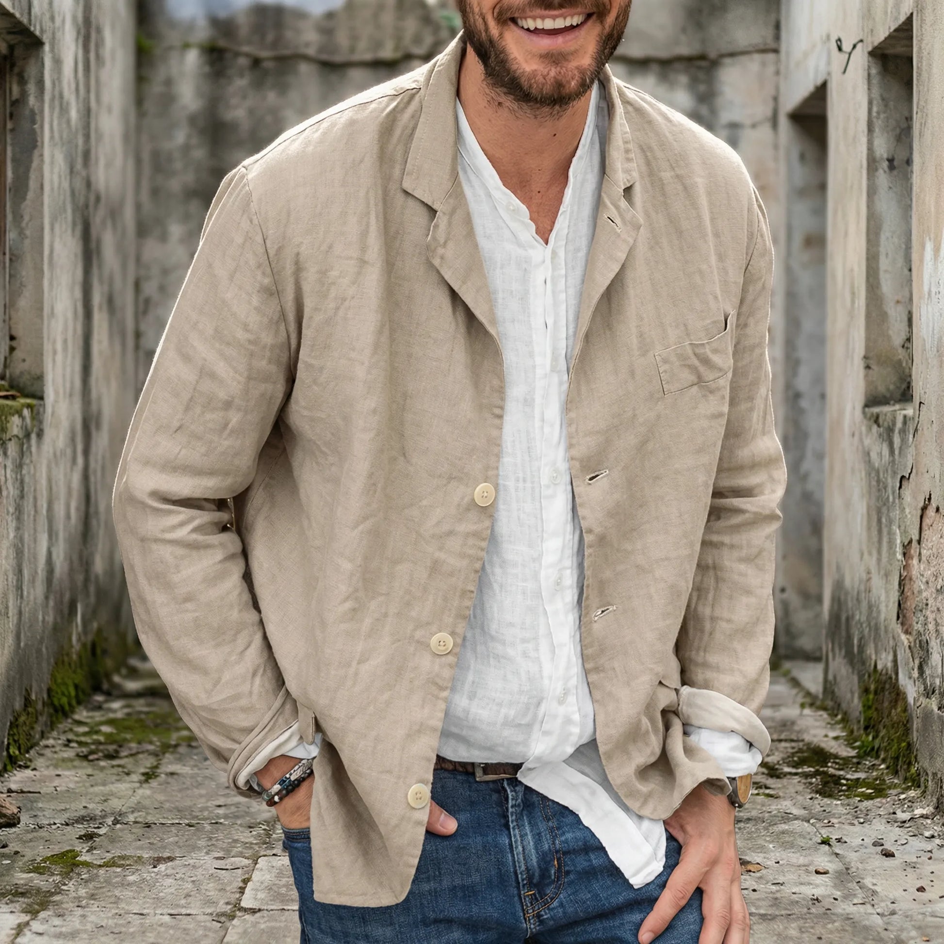 Casual Dress Jacket Mens - Henrick
