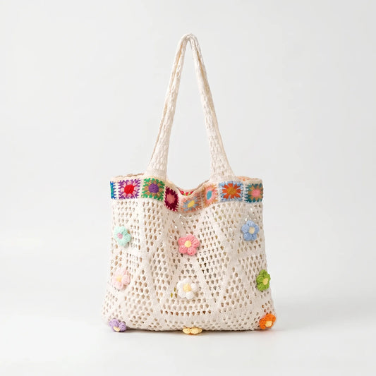 Casual Floral Tote Bag - Florinta