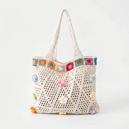 Casual Floral Tote Bag - Florinta