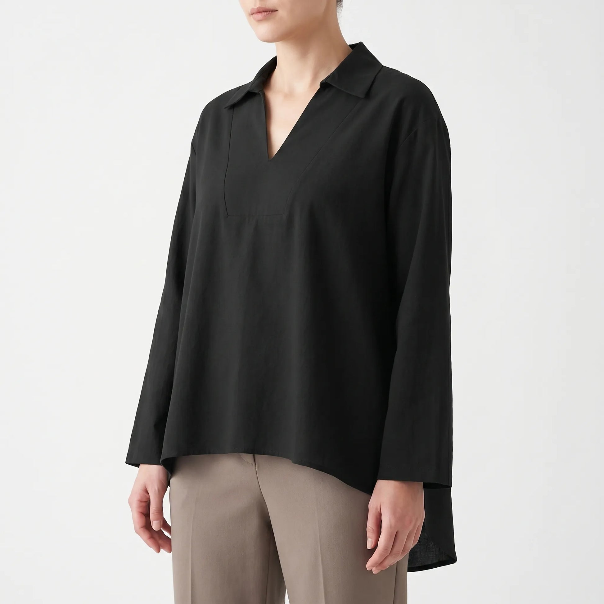 Casual High-Low Tunic Top -  Velma
