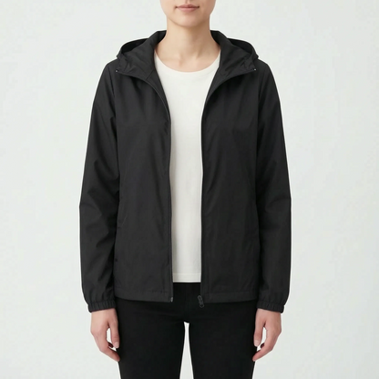 Casual Hooded Windbreaker Jacket -  Vickie