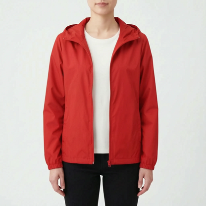 Casual Hooded Windbreaker Jacket -  Vickie