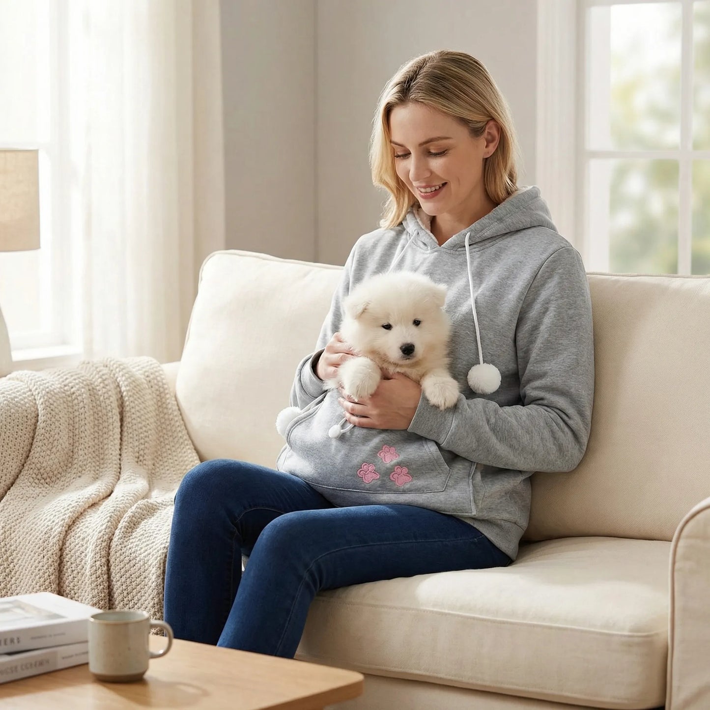 Casual Jumper With Hood - Collien