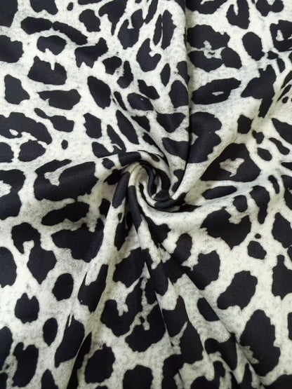 Casual Knit Leopard Print Trousers - Jenny