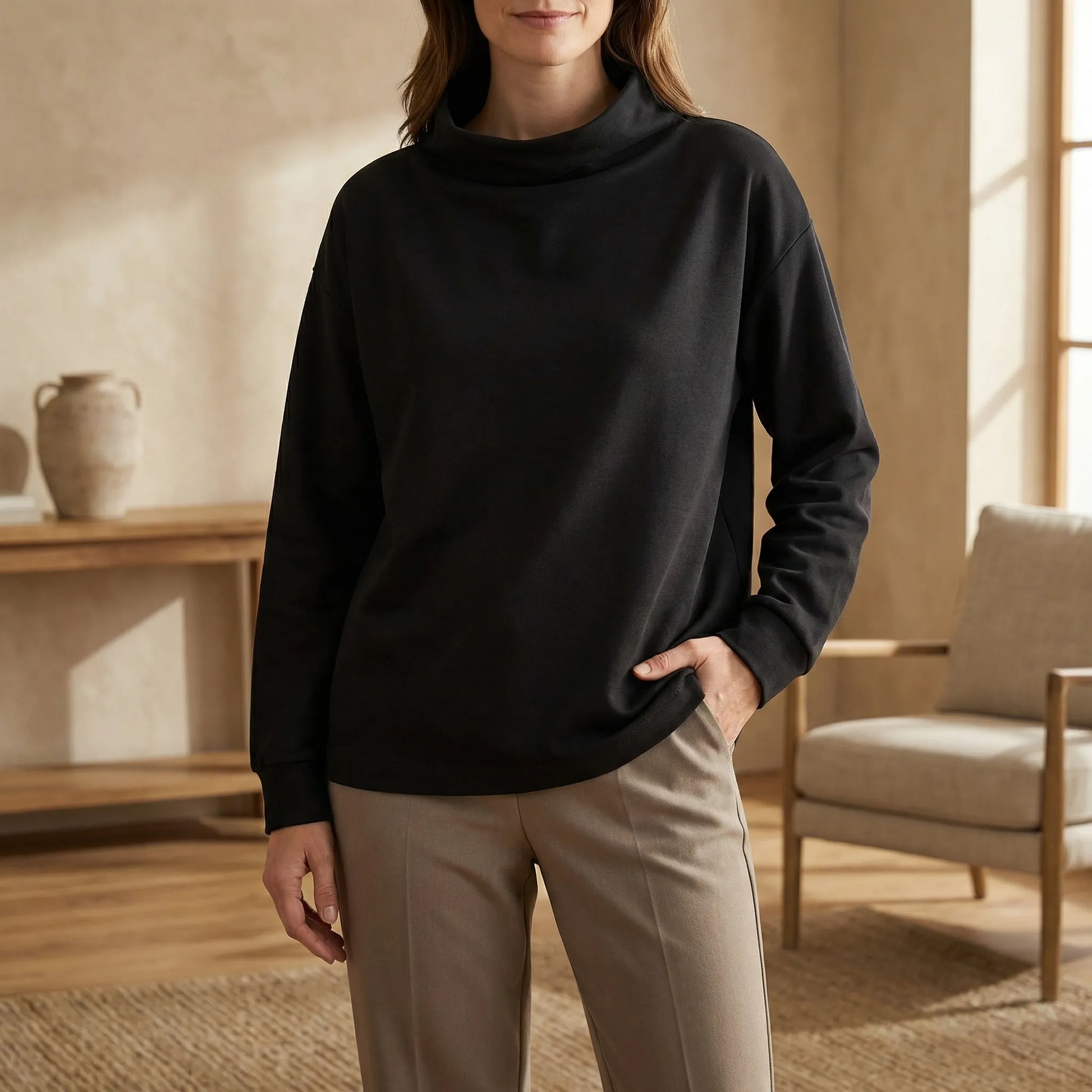 Casual Long-Sleeved Jumper - Felina