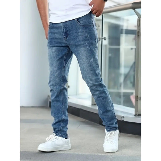 Casual Men's Jeans With A Faded Look - Alton