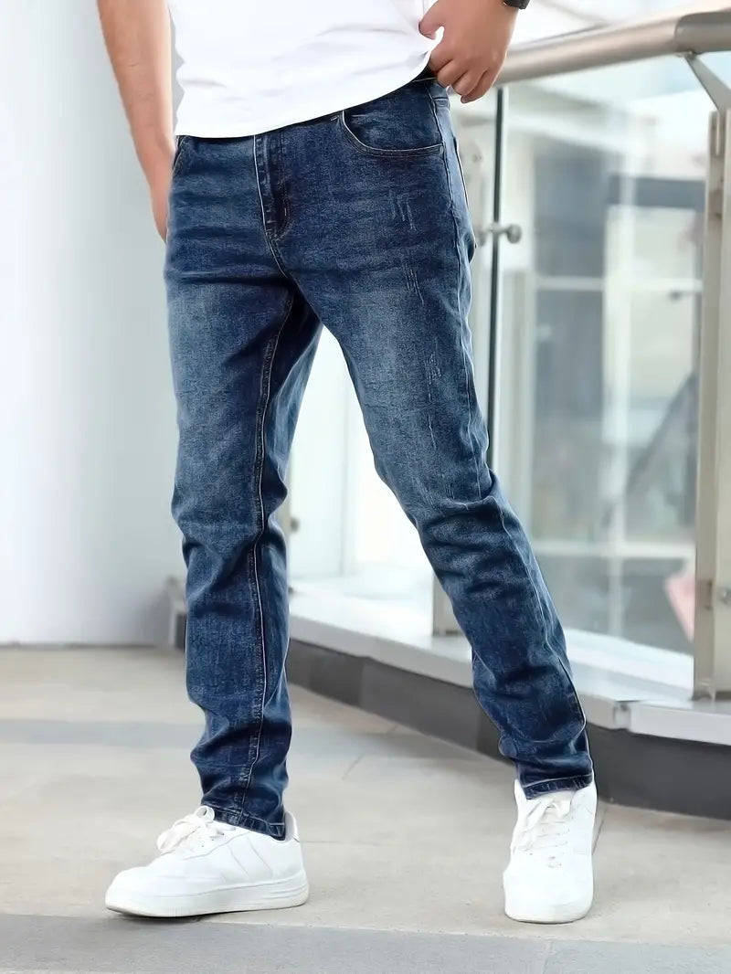 Casual Men's Jeans With A Faded Look - Alton
