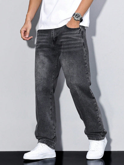 Casual Men's Jeans With Natural Waist - Clifford