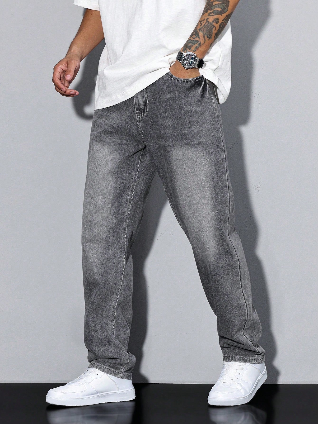 Casual Men's Jeans With Natural Waist - Clifford
