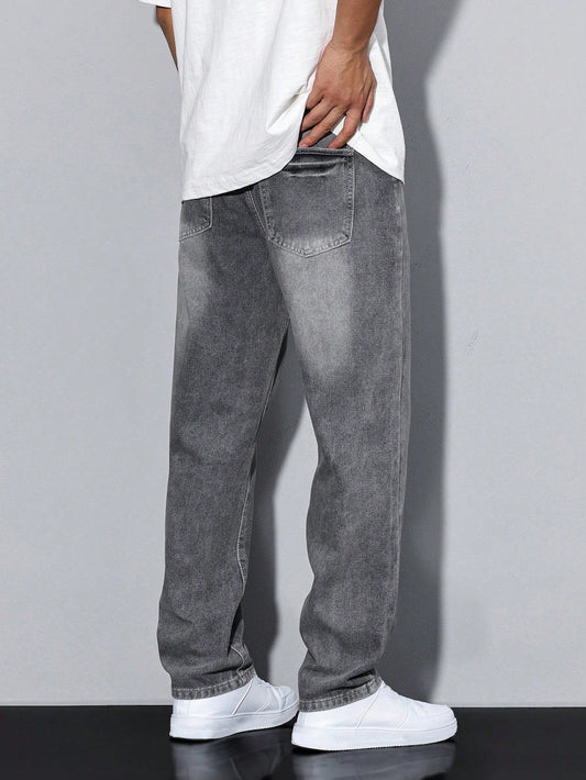 Casual Men's Jeans With Natural Waist - Clifford