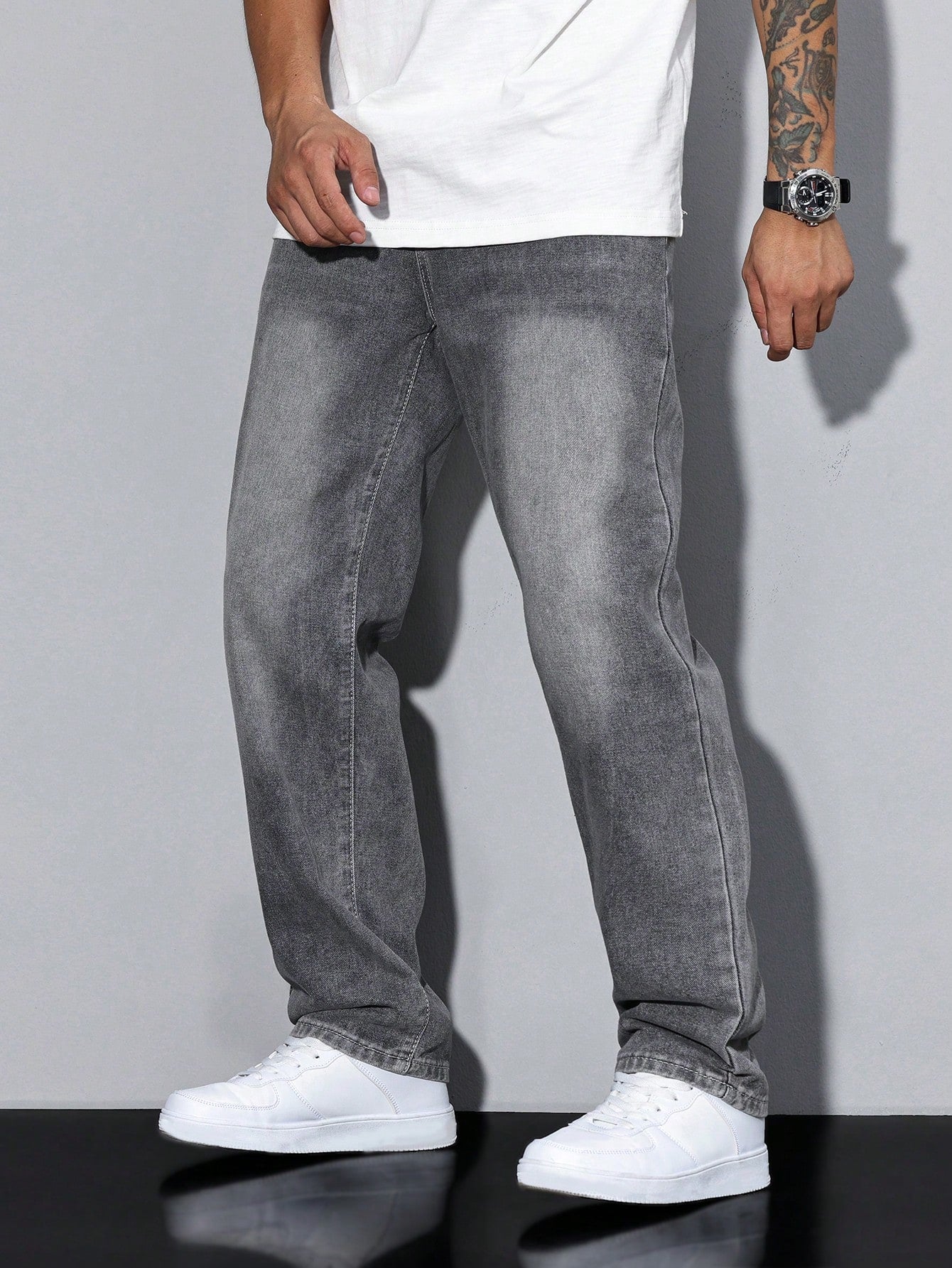 Casual Men's Jeans With Natural Waist - Clifford