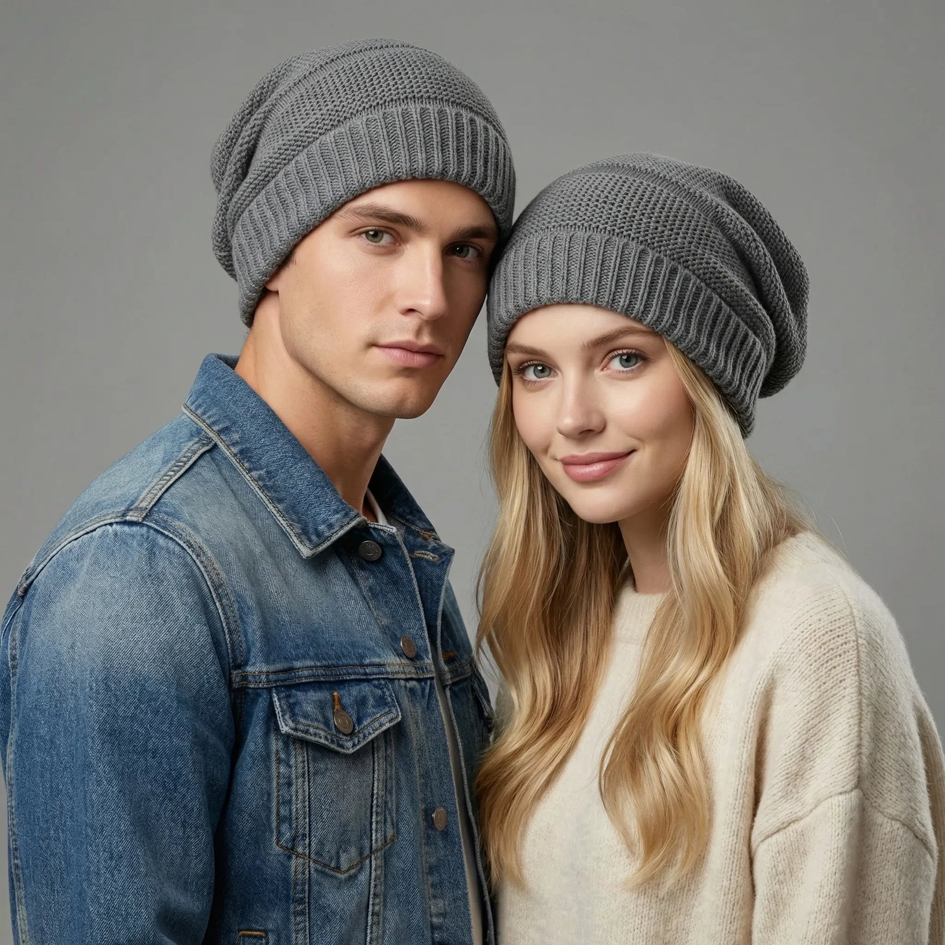 Casual Slouchy Knitted Beanie - Charlie