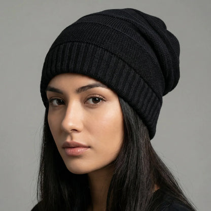 Casual Slouchy Knitted Beanie - Charlie