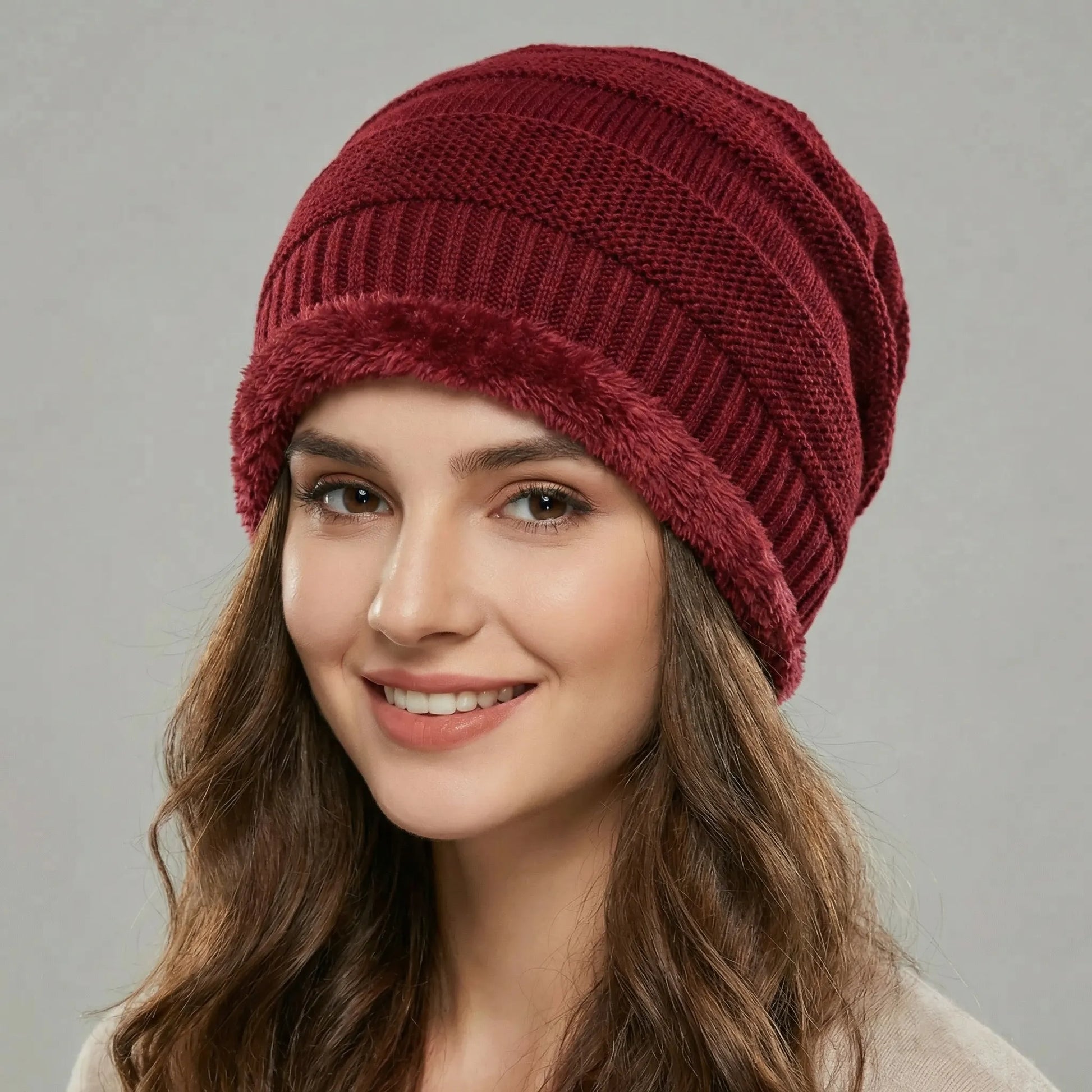 Casual Slouchy Knitted Beanie - Charlie
