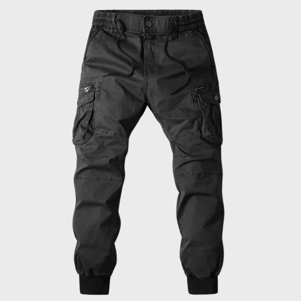 Casual Sports Trousers With Side Cargo Pockets - Lance