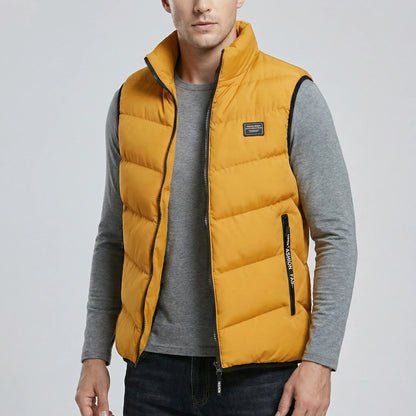 Casual Zip-Front Gilet Jacket - Leandro