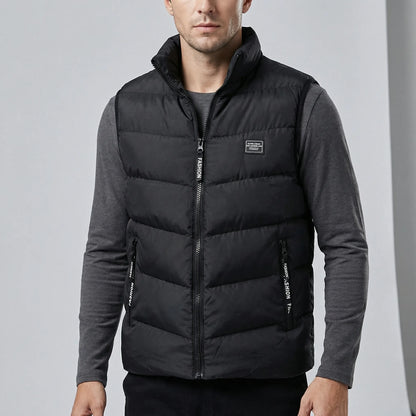 Casual Zip-Front Gilet Jacket - Leandro