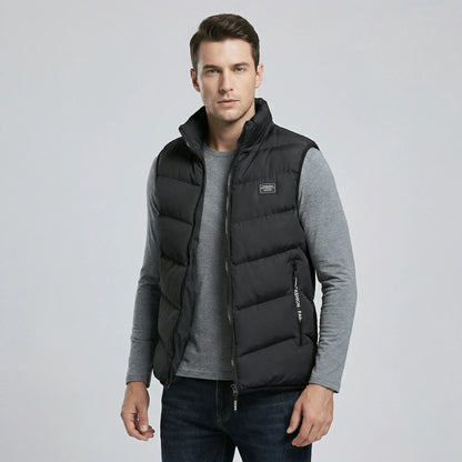 Casual Zip-Front Gilet Jacket - Leandro