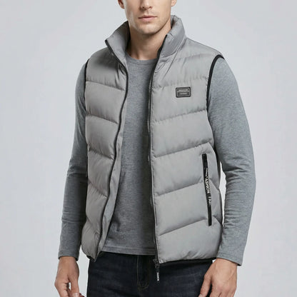 Casual Zip-Front Gilet Jacket - Leandro