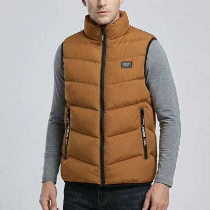 Casual Zip-Front Gilet Jacket - Leandro
