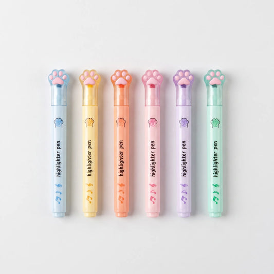 Cat Paw Pastel Highlighter Set - Pawsima