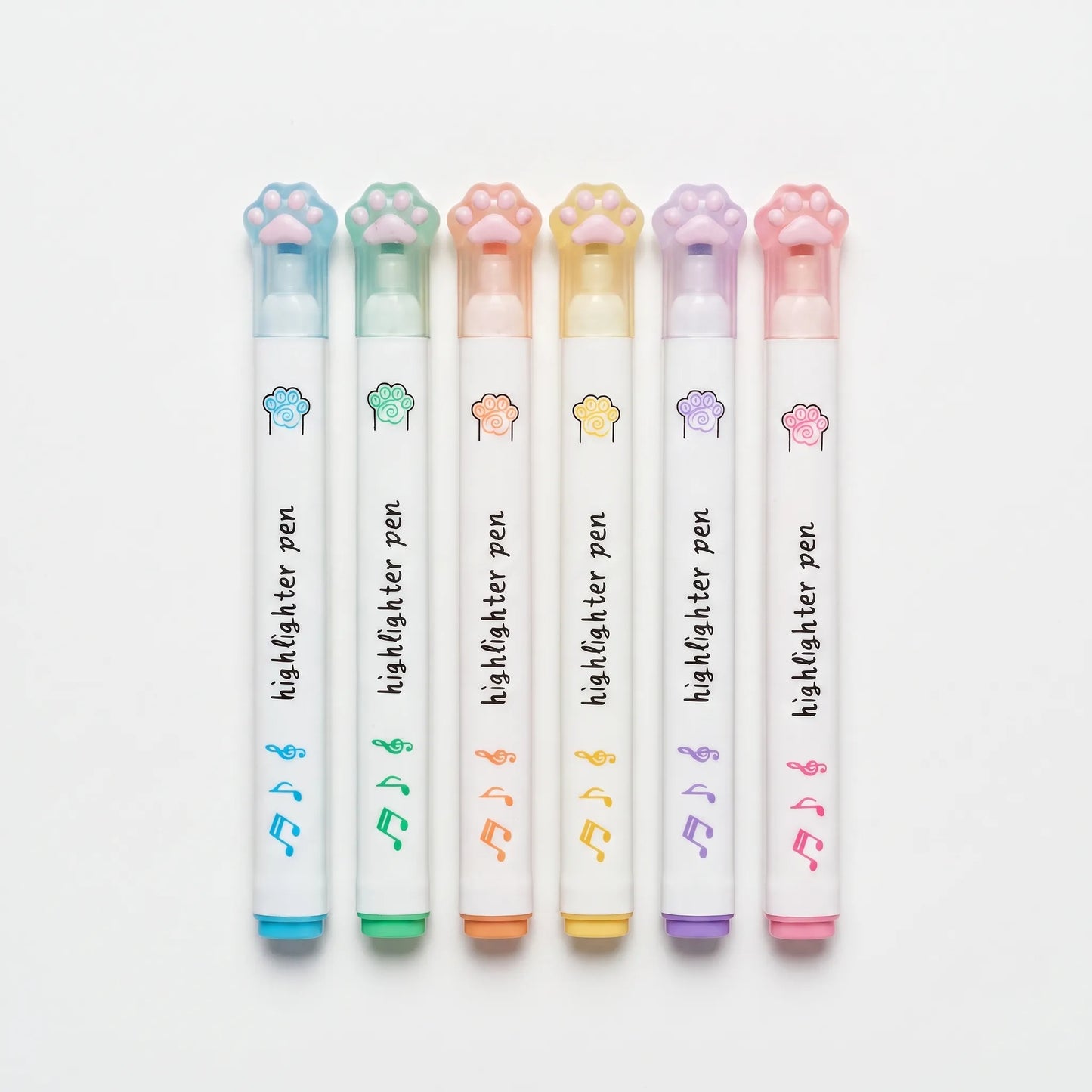 Cat Paw Pastel Highlighter Set - Pawsima