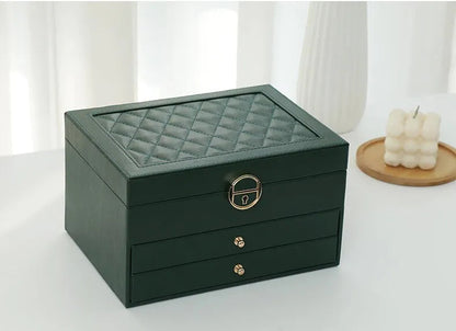 Jewellery box with multiple layers and velvet interior – Maeva