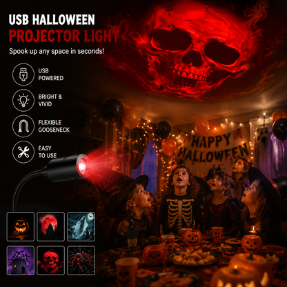 HD Halloween Projector – 6 Spooky Scenes for Instant Ambiance 4