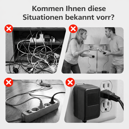 Power Strip with USB and Switches | Multi-Outlet Surge Protector 2500W 5