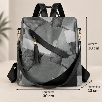 Checkered Anti-Theft Backpack with Multiple Pockets 6