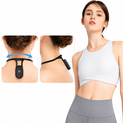 Ultrasonic lymphatic drainage massager for the neck