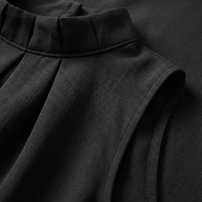 Chic Black Blouse Womens - Anny