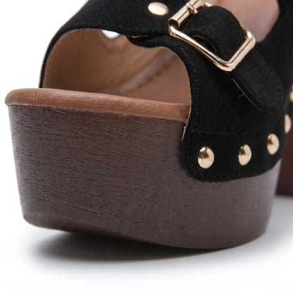 Chunky Block Heel Platform Sandals - Marion