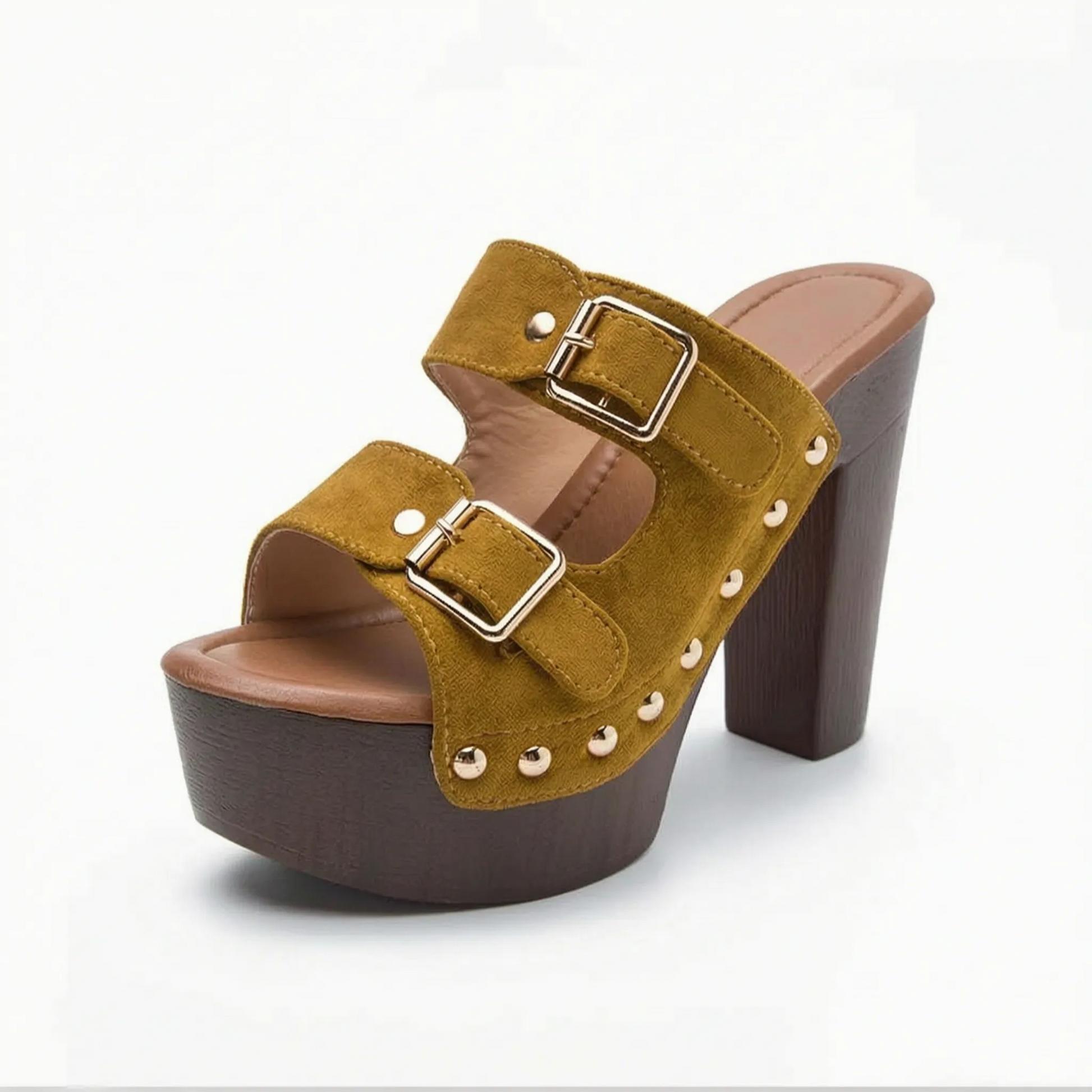 Chunky Block Heel Platform Sandals - Marion