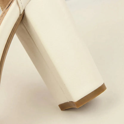 Chunky Heel Summer Party Sandals - Gloria