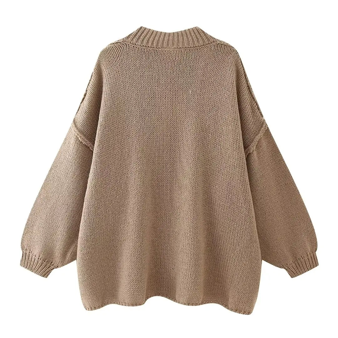 Chunky Oversized Women's Cardigan - Carolyn