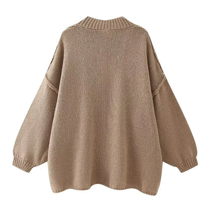 Chunky Oversized Women's Cardigan - Carolyn