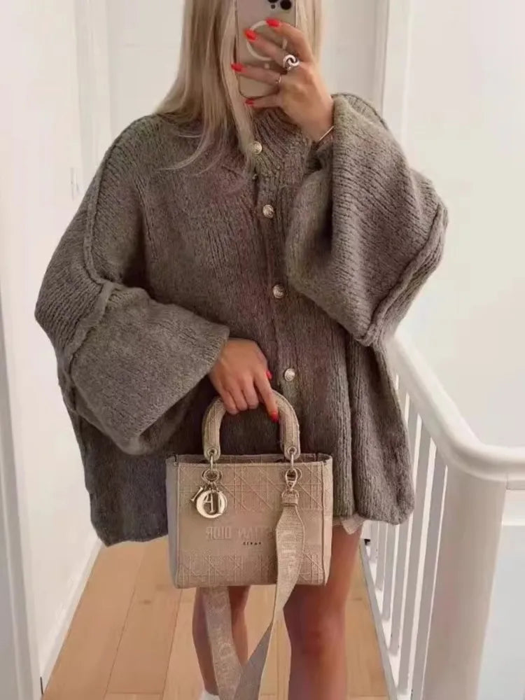 Chunky Oversized Women's Cardigan - Carolyn