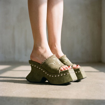 Chunky Platform Mules - Tami
