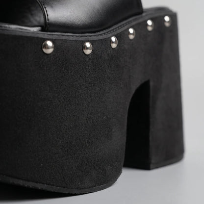 Chunky Platform Slip-On Sandals - Nicole